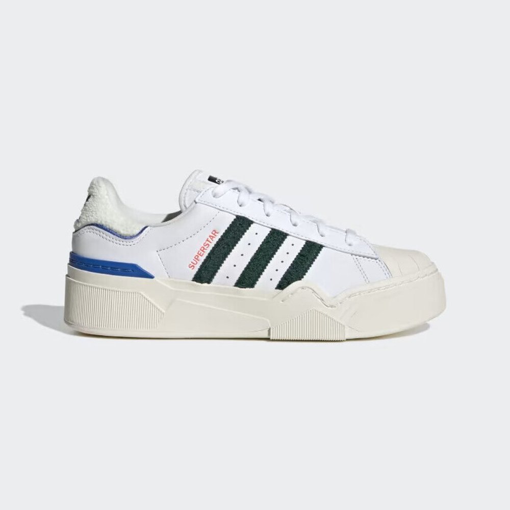NWT Adidas Originals Superstar Bonega 2B Women's Shoes - White/Green/Blue HQ9884